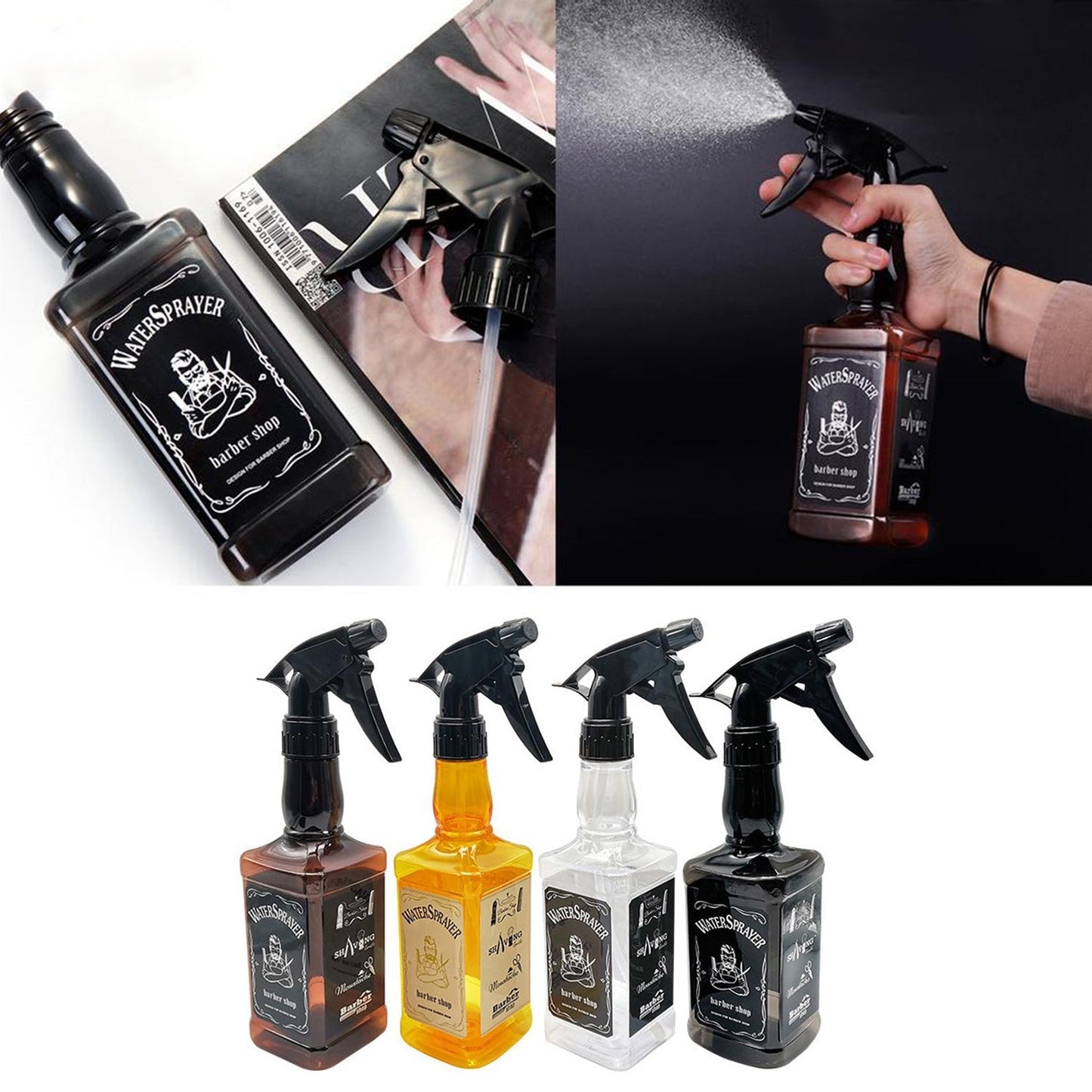 9022 Vintage Hairdressing Spray Bottle For Salon Barber Hair Tools Water Sprayer 