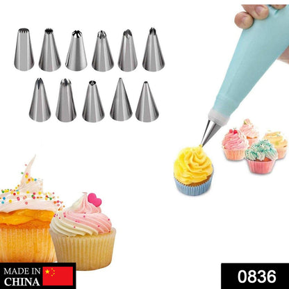 0836 12 Piece Cake Decorating Set of Measuring Cup Oil Basting Brush 