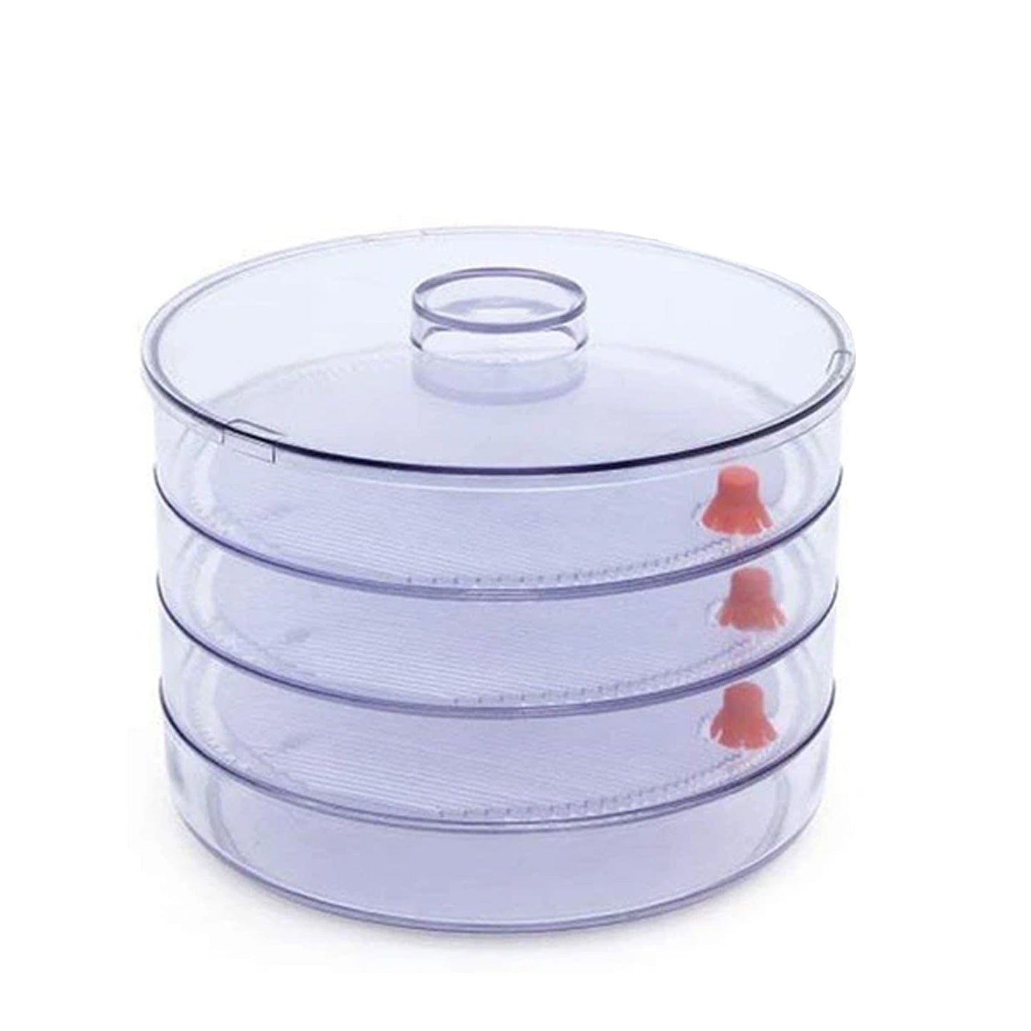 070 Plastic 4 Compartment Sprout Maker, White Your Brand