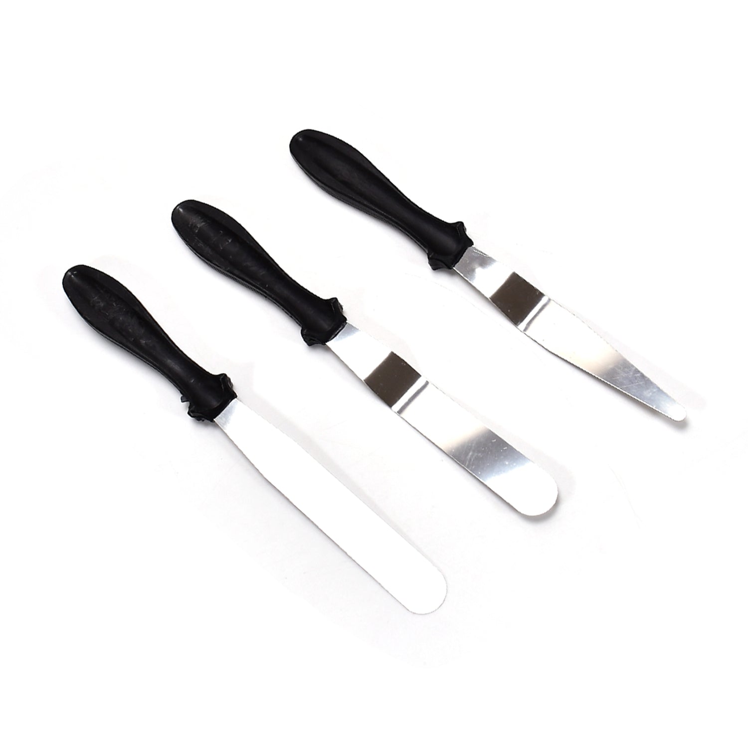 7610 3-in-1 Multi-Function Stainless Steel Cake Icing Spatula Knife Set 