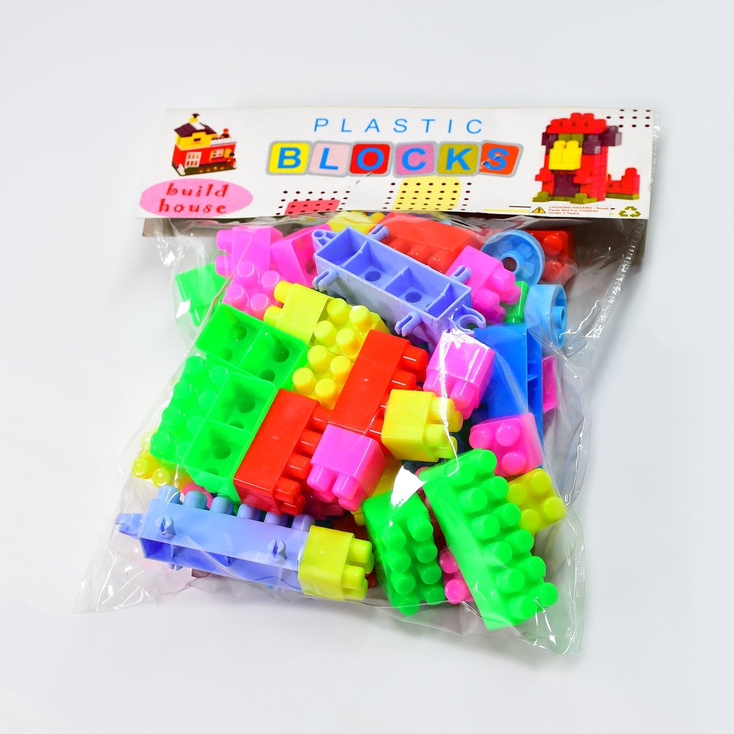 8094 Blocks Set for Kids, Play Fun and Learning Blocks for Kids Games for Children Block Game Puzzles Set Boys, Children (Multicolor, 60 Bricks Blocks) 