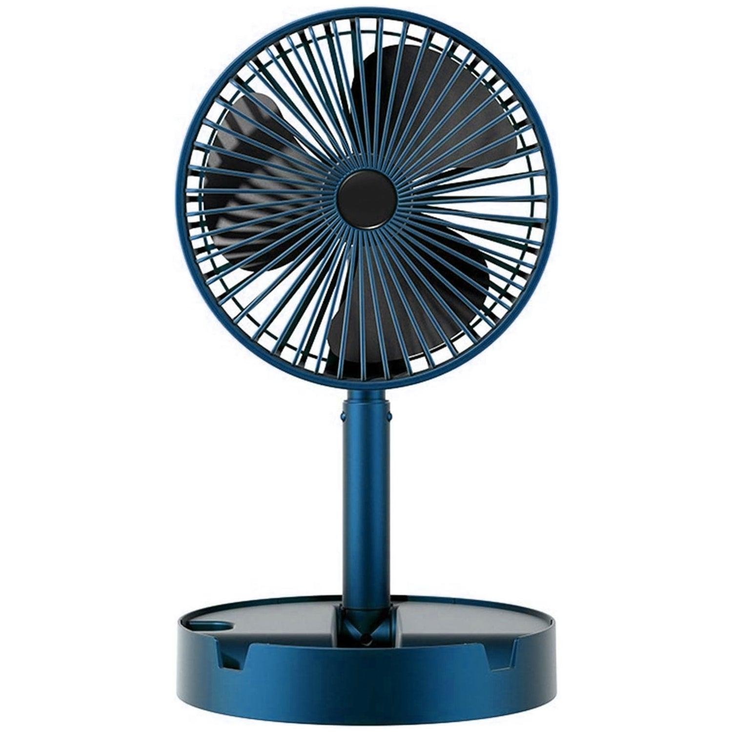 4613A Telescopic Electric Desktop Fan, Height Adjustable, Foldable & Portable for Travel/Carry | Silent Table Top Personal Fan for Bedside, Office Table 