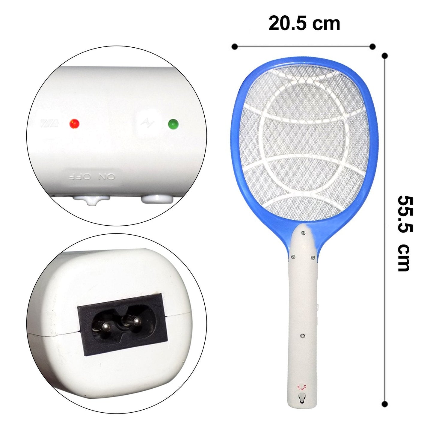 1722 Anti Mosquito Racket - Rechargeable Insect Killer Bat 