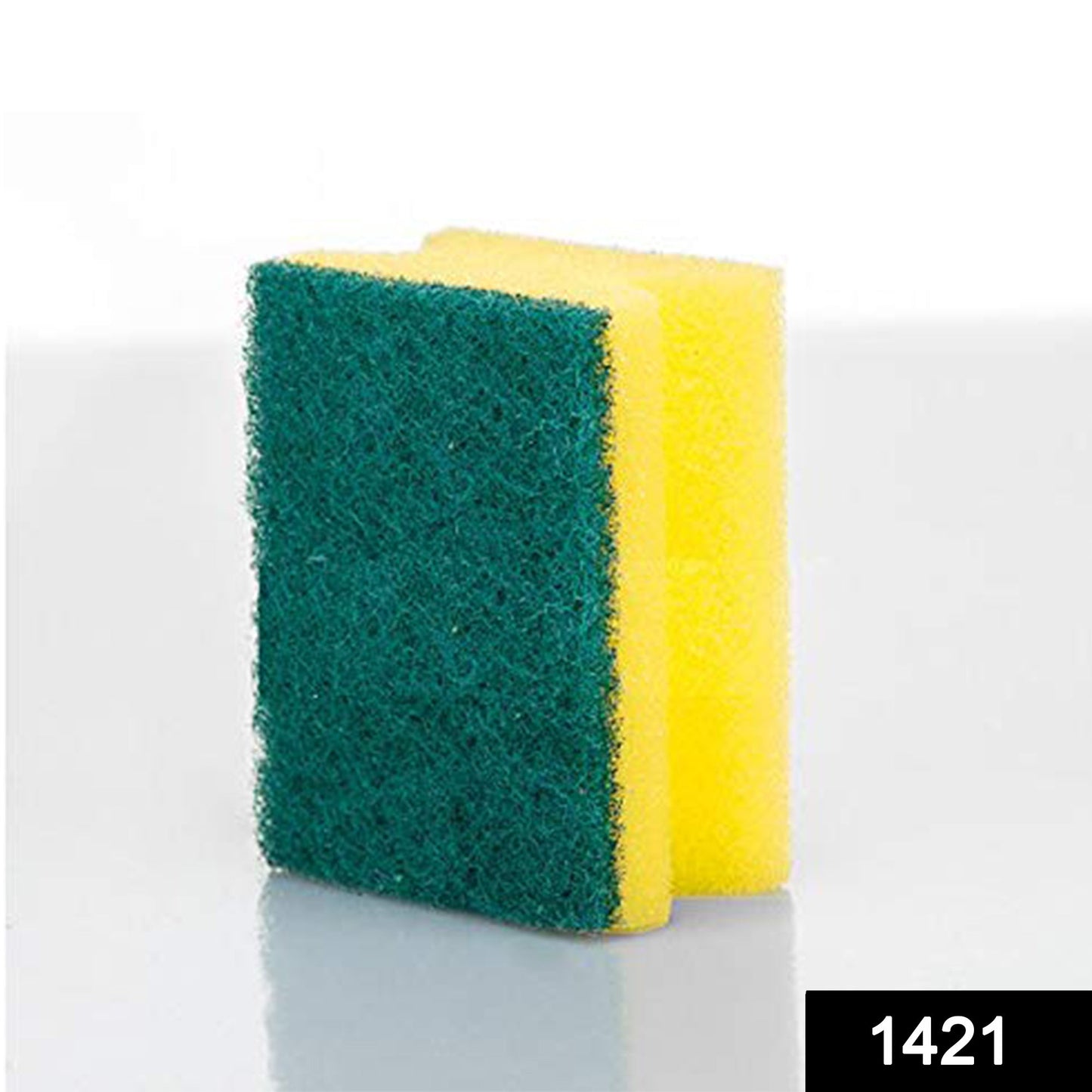 1421 Scrub Sponge 2 in 1 Pad for Kitchen, Sink, Bathroom Cleaning Scrubber 