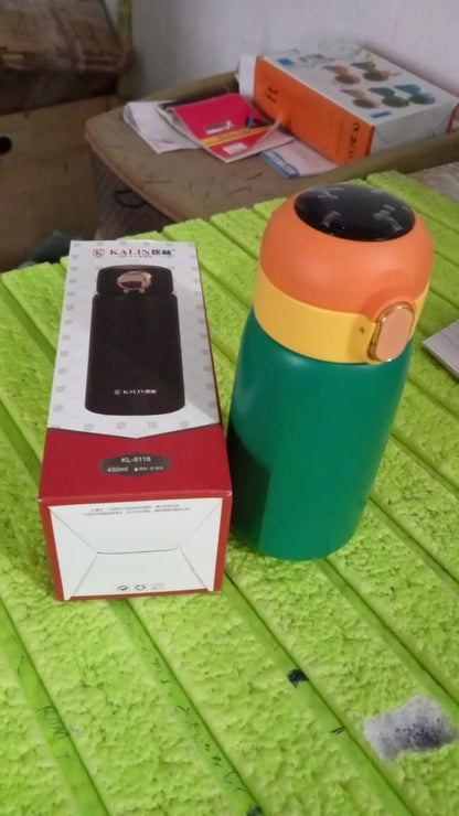 Smart Vacuum Insulated Water Bottle with LED Temperature Display (450 ML Approx)