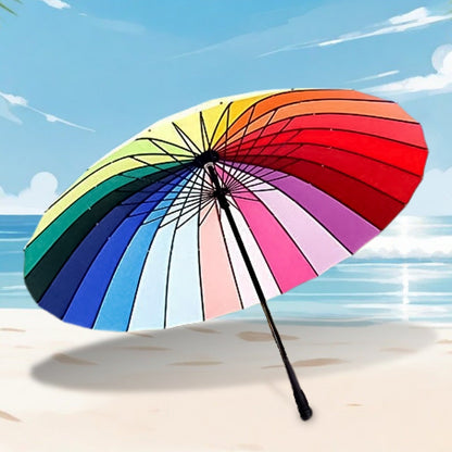 Rainbow Umbrella for Men & Women (Multicolor)