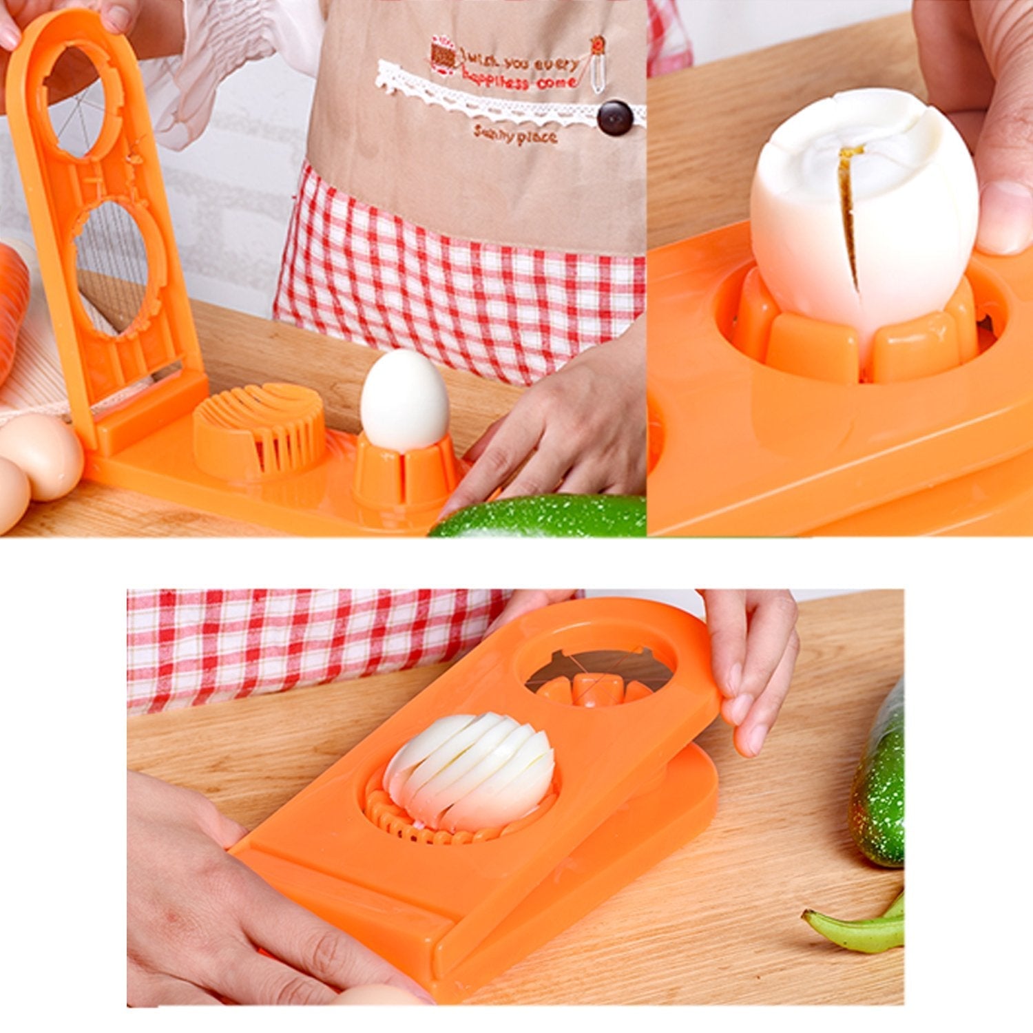 2555 Multi-Segment 2 in 1 Egg Cutter/Slicer 