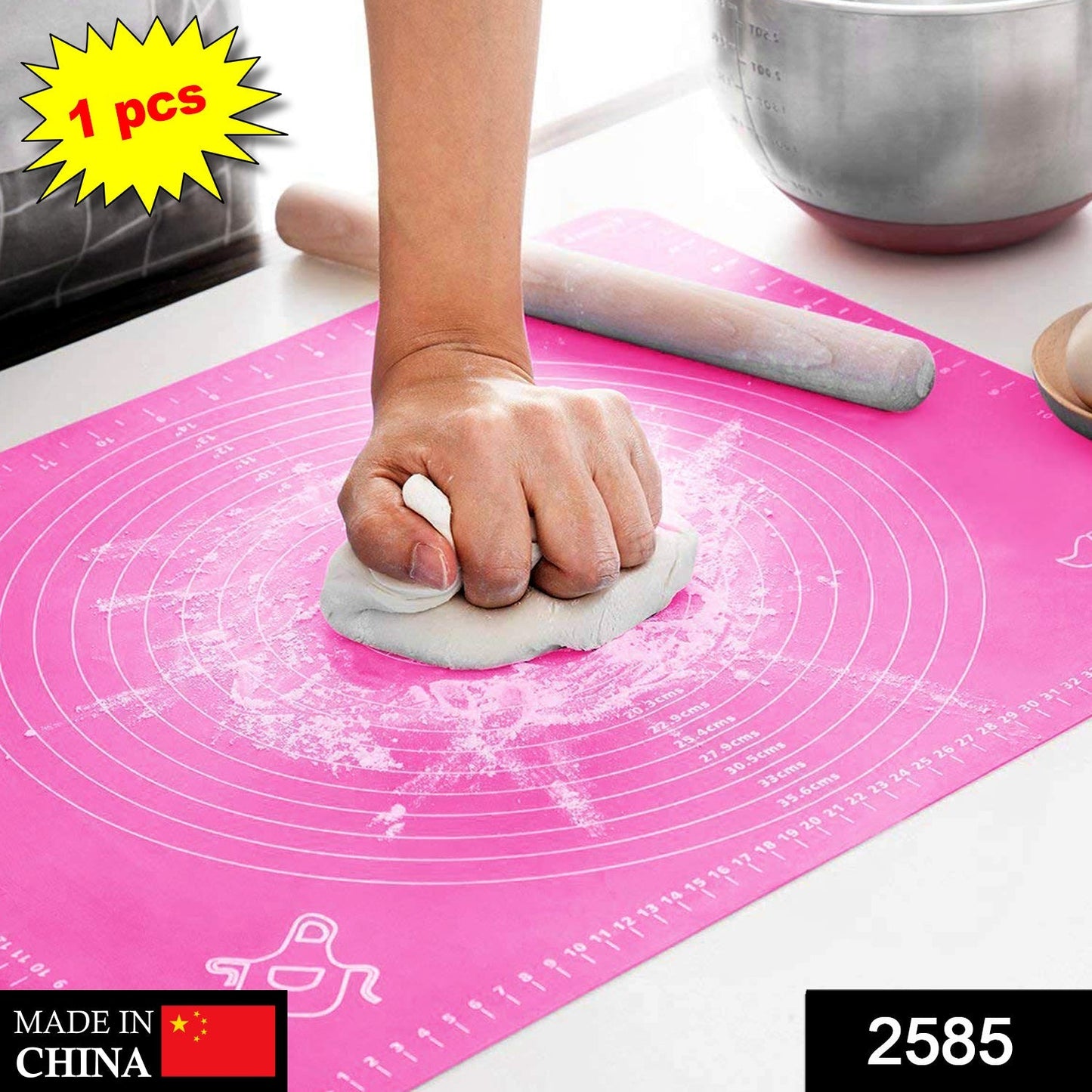 2585 Rolling Mat Silicone Baking Mat Fondant Mat Sheet Chapati 