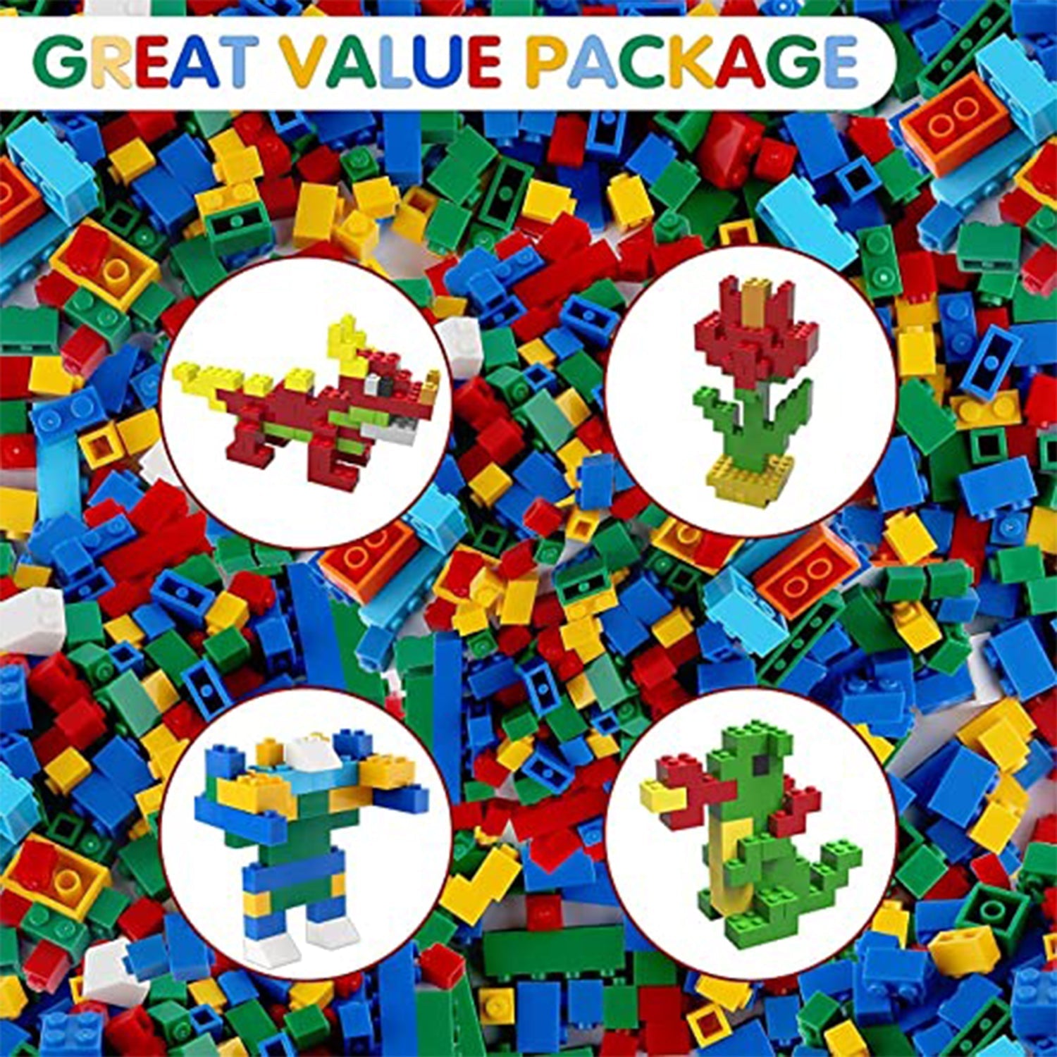 4431 Blocks Set for Kids, Play Fun and Learning Blocks for Kids Games for Children Block Game Puzzles Set Boys, Children (Multicolor, 120 Bricks Blocks) 