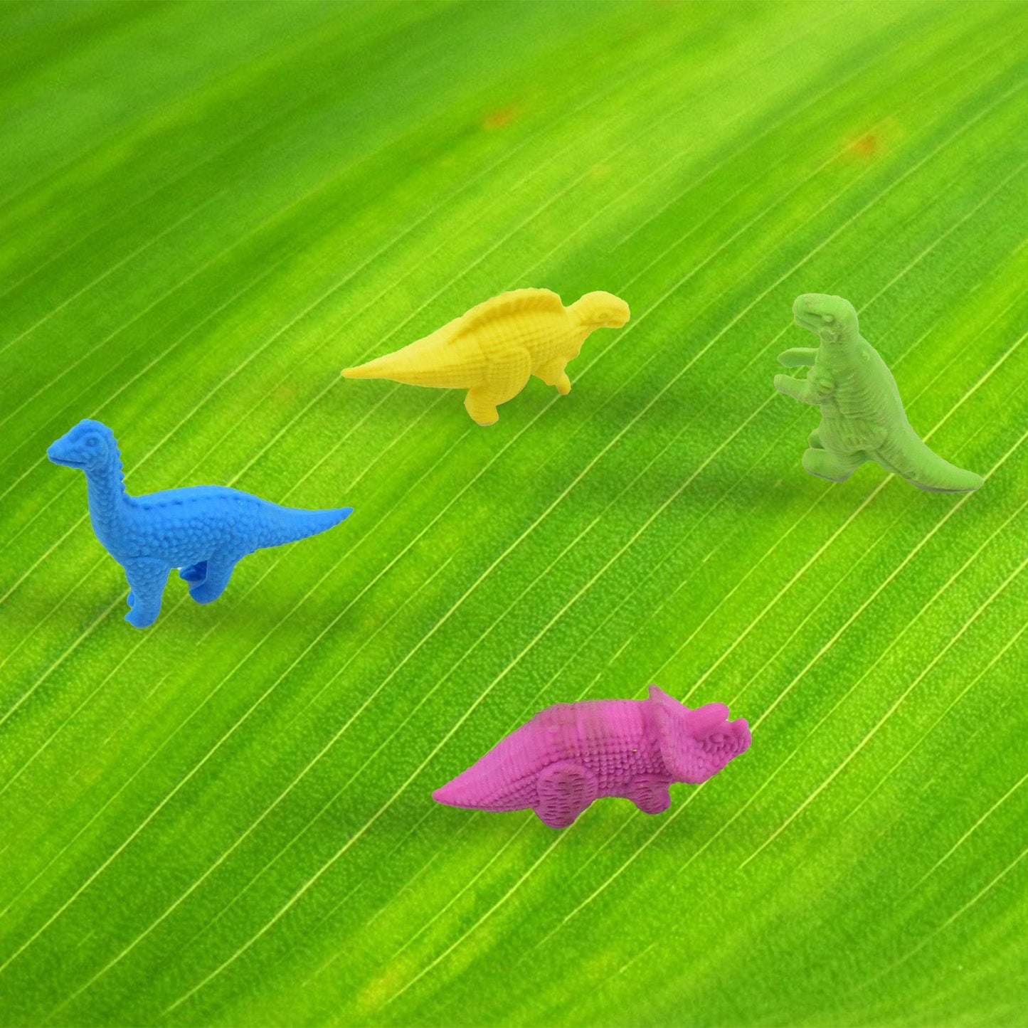 Small Dinosaur Shaped Erasers (4 Pc): Animal Erasers for Kids (School Supplies)