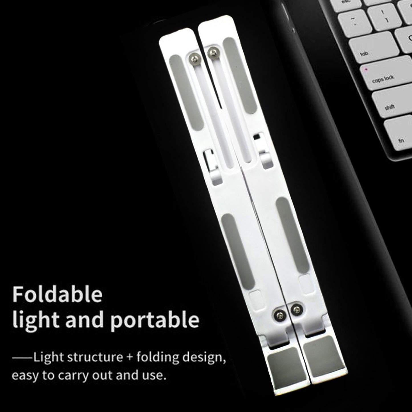 Adjustable  Ergonomic Foldable Portable Laptop Stand, Holder Riser Computer Tablet Stand