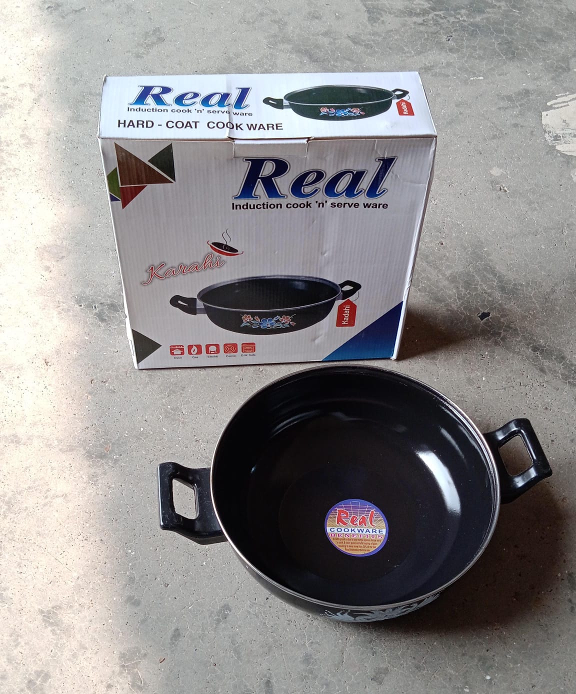 2521 Traditional Small Cast Iron Kadai