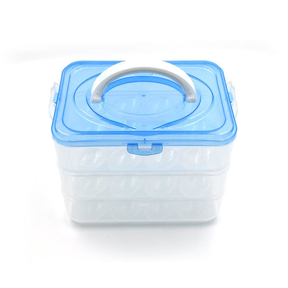 2643 3-Layer Plastic Refrigerator Egg Storage Box (36 Grid) 