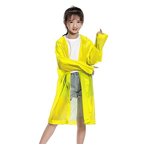 Mix Size Portable Student Rain Coat, Kid's Girl's & Boy's Outdoor Traveling Eva Material Raincoat/Rain wear/Rain Suit for Outdoor Accessory (1pc)