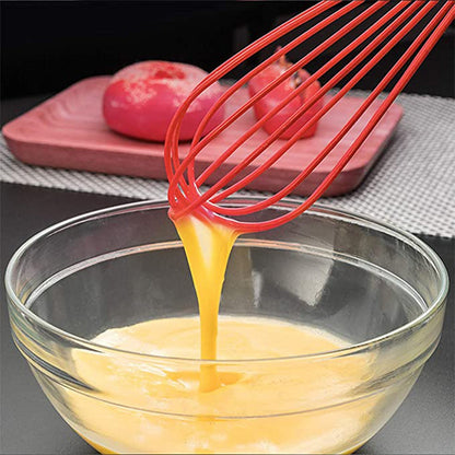 2930 Manual Whisk Mixer Silicone Whisk, Cream Whisk, Flour Mixer, Rotary Egg Mixer, Kitchen Baking Tool. 