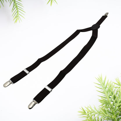 Suspenders Adjustable - Elastic Y Shape Soild Color Suspender Metal Clip Elastic Casual and Formal Suspenders for MEN boys women girls