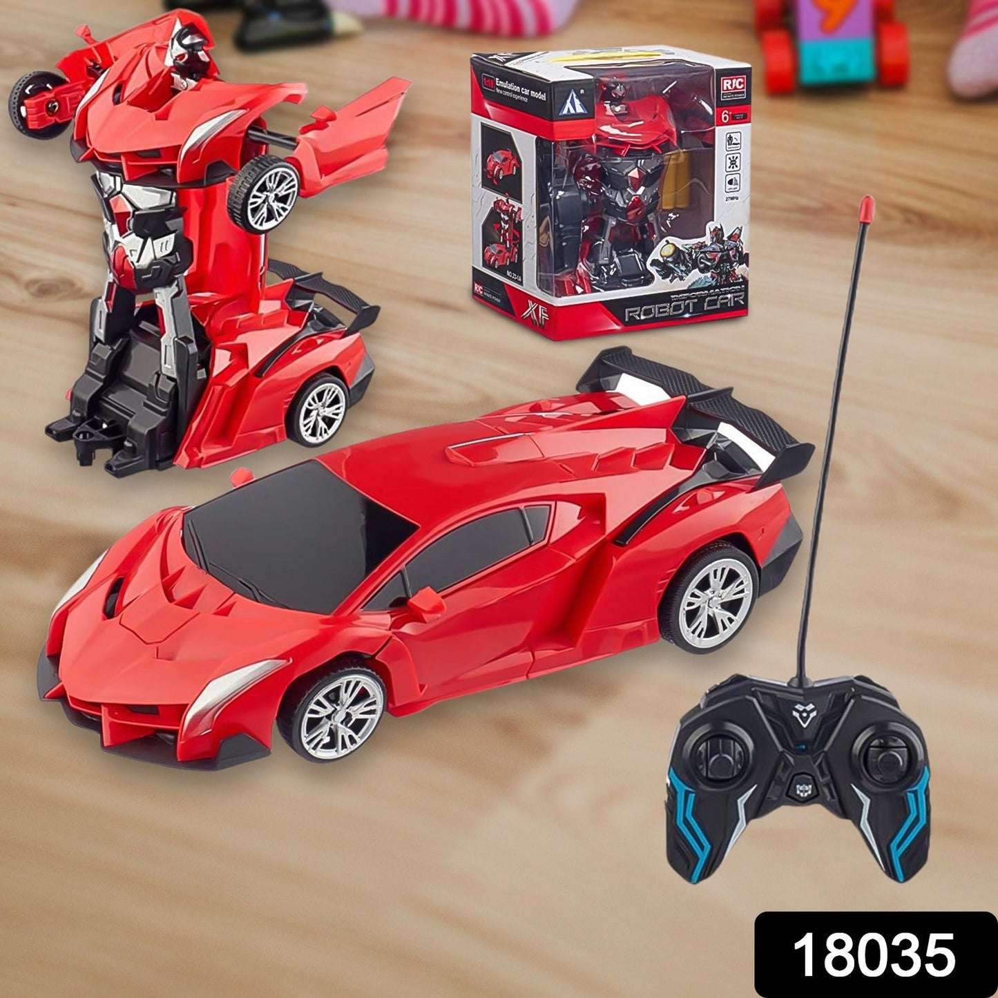 2 In 1 Automatic Robot Converted Remote Control Car With Light Scale 360°Drifting Deformation Robot Car Toy Kids Boys, Robot Convert Unique Toy For Boys (1 Pc)