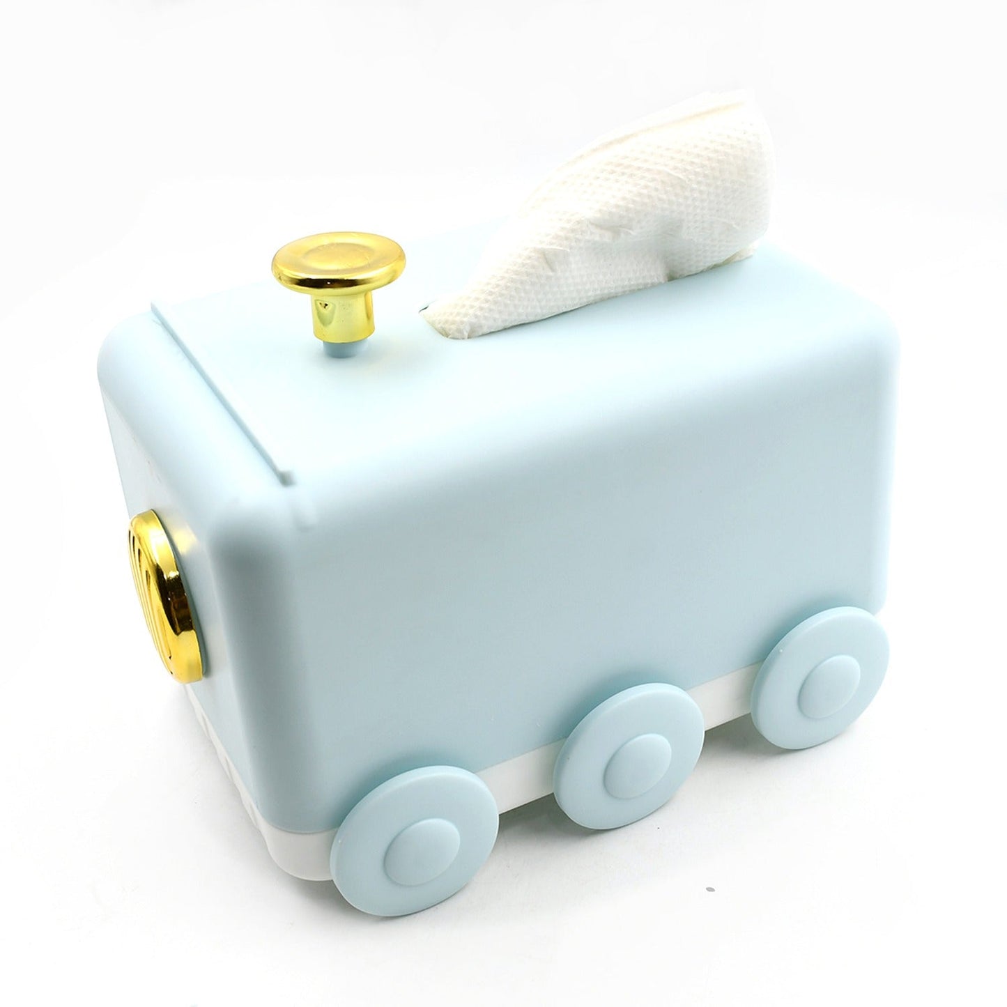 Tissue Paper Holder Unique Train Engine Tissue Storage Box Tissue Paper Holder Box | Tissue Holder Dispenser Organizer for Car Decor & Home Use