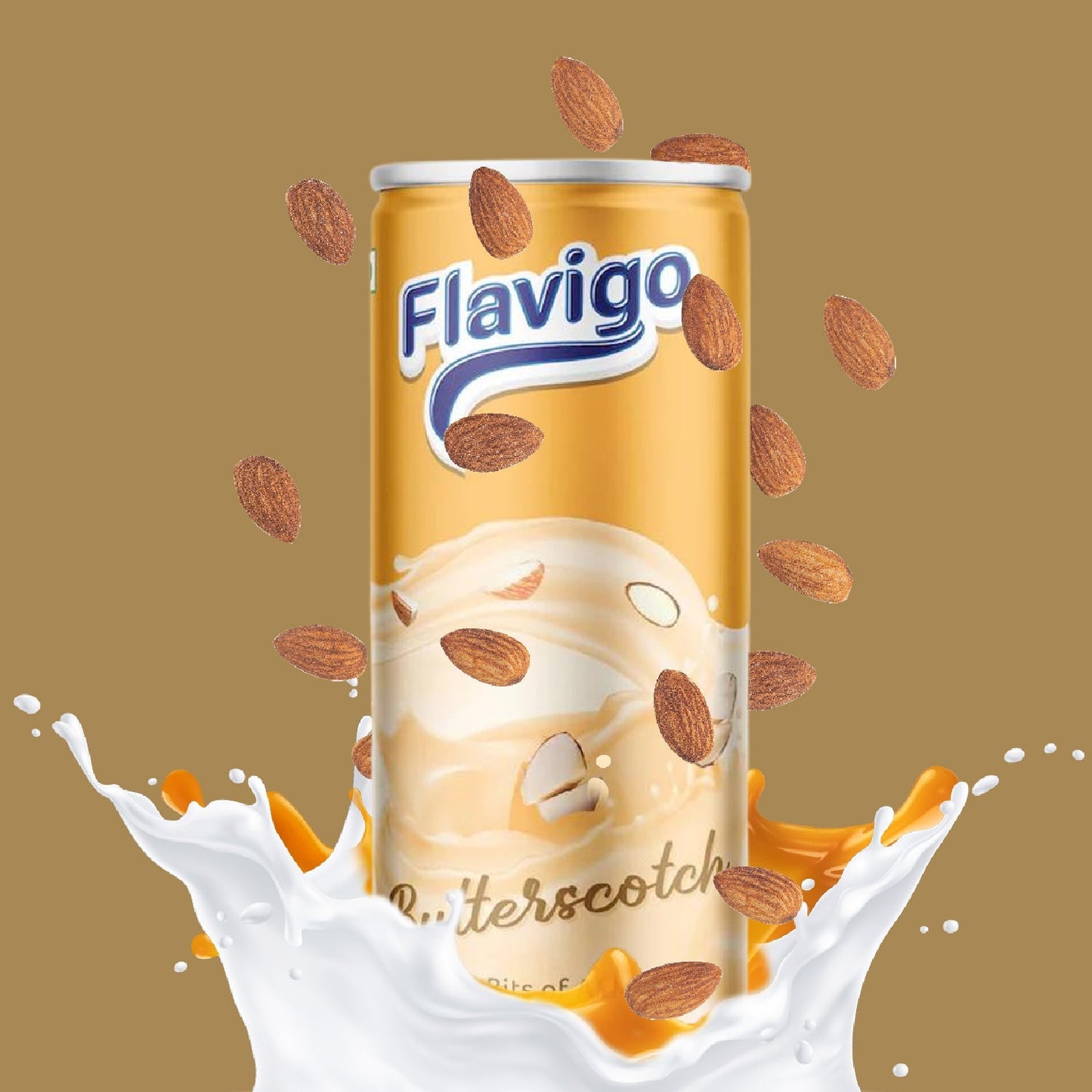 Flavigo Butter Scotch Ice Cream Milkshake (200Ml) | Ice cream shakes