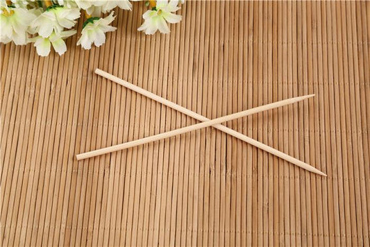 Camping Wooden Color Bamboo BBQ Skewers Barbecue Shish Kabob Sticks Fruit Kebab Meat Party Fountain Bamboo BBQ Sticks Skewers Wooden (20cm)