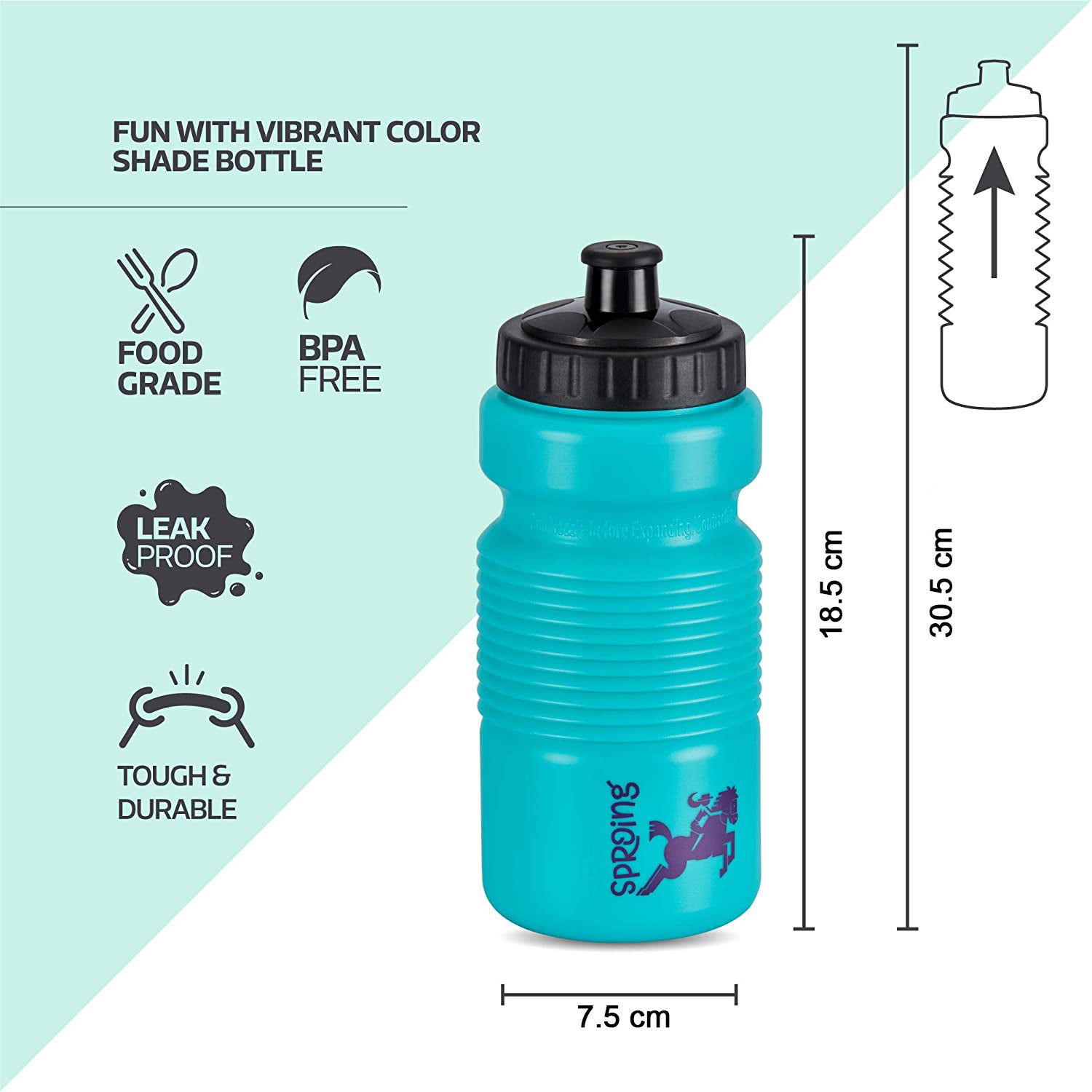 6126 Pull N Stretch Water Bottle for storing drinking water used in many places like school, colleges etc. 