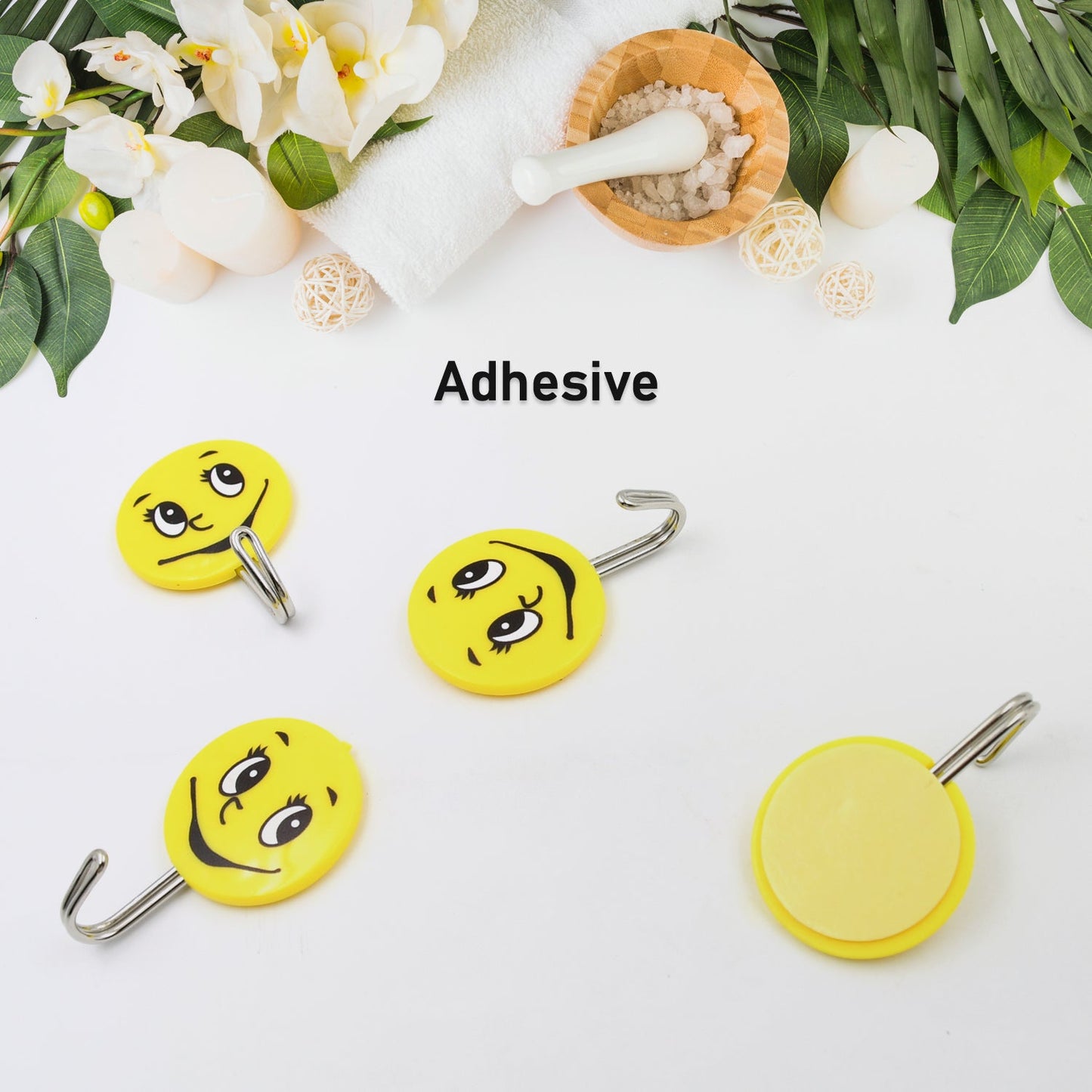 Multipurpose Smiley Wall Hooks: Kitchen, Bathroom, Door Hangers