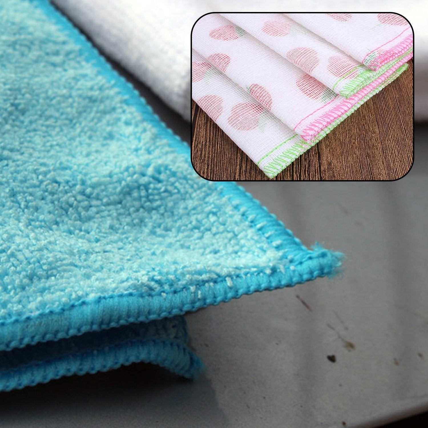 6075 Sweeping Microfiber Cleaning Cloth  - 24pc 