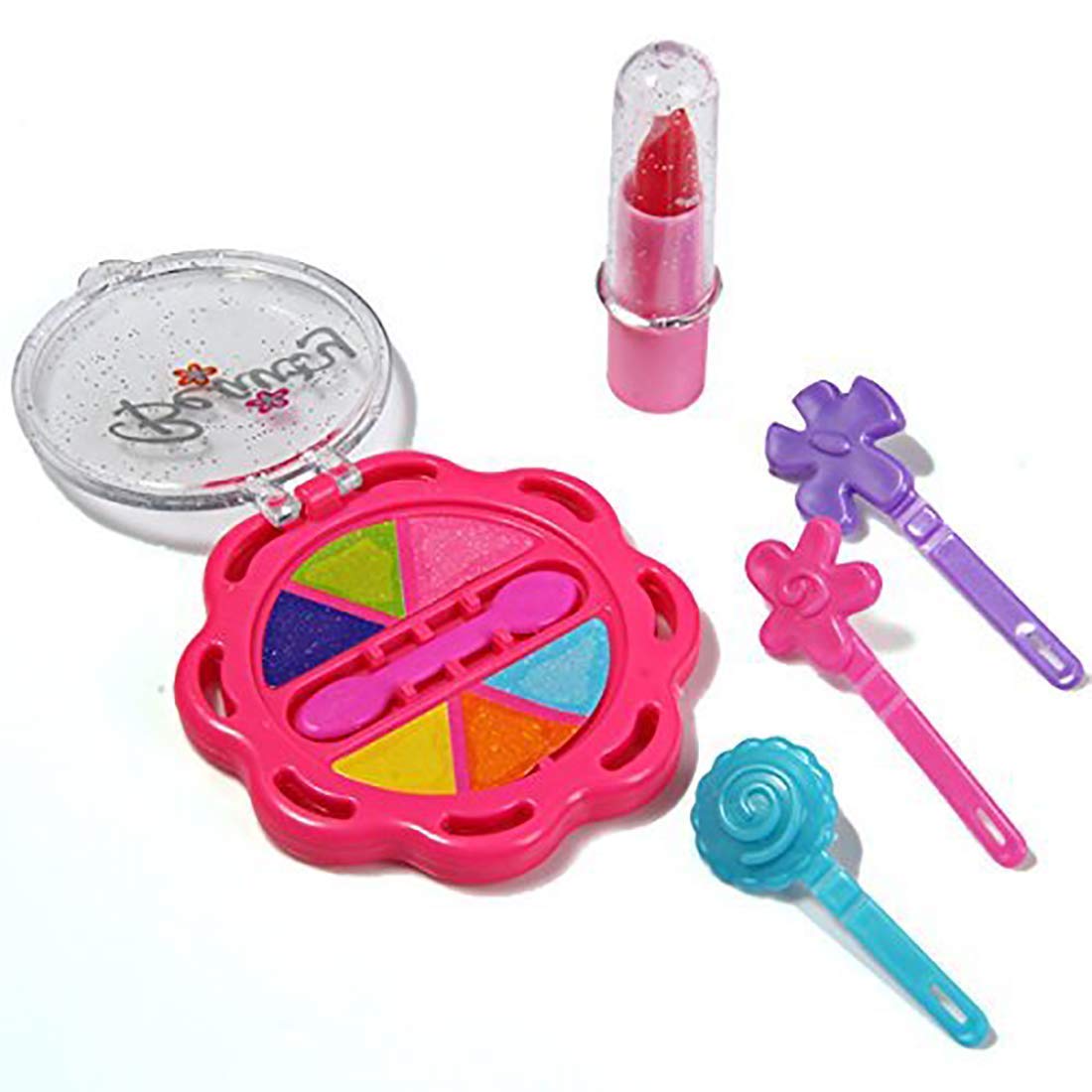 1908 Beauty Make up Set for Kids Girls with Fold-able Suitcase (Multicolour) 