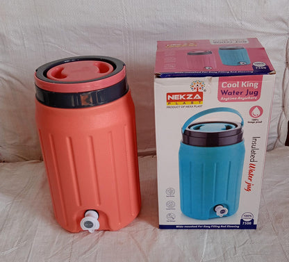 Insulated Water Jug with Tap (7500ml): Leakproof, Travel Cooler