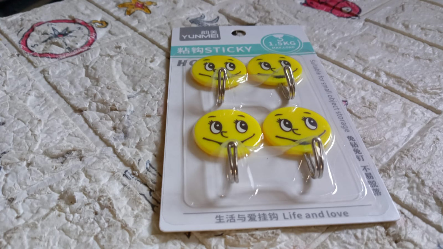 Multipurpose Smiley Wall Hooks: Kitchen, Bathroom, Door Hangers