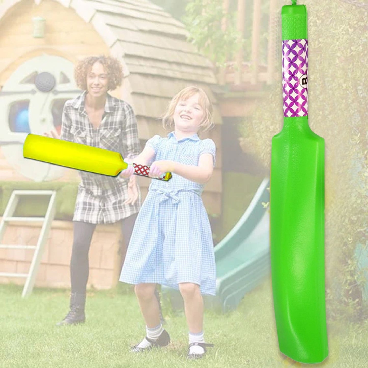 8022A Plastic Cricket Bat and Ball Toy for Kids 