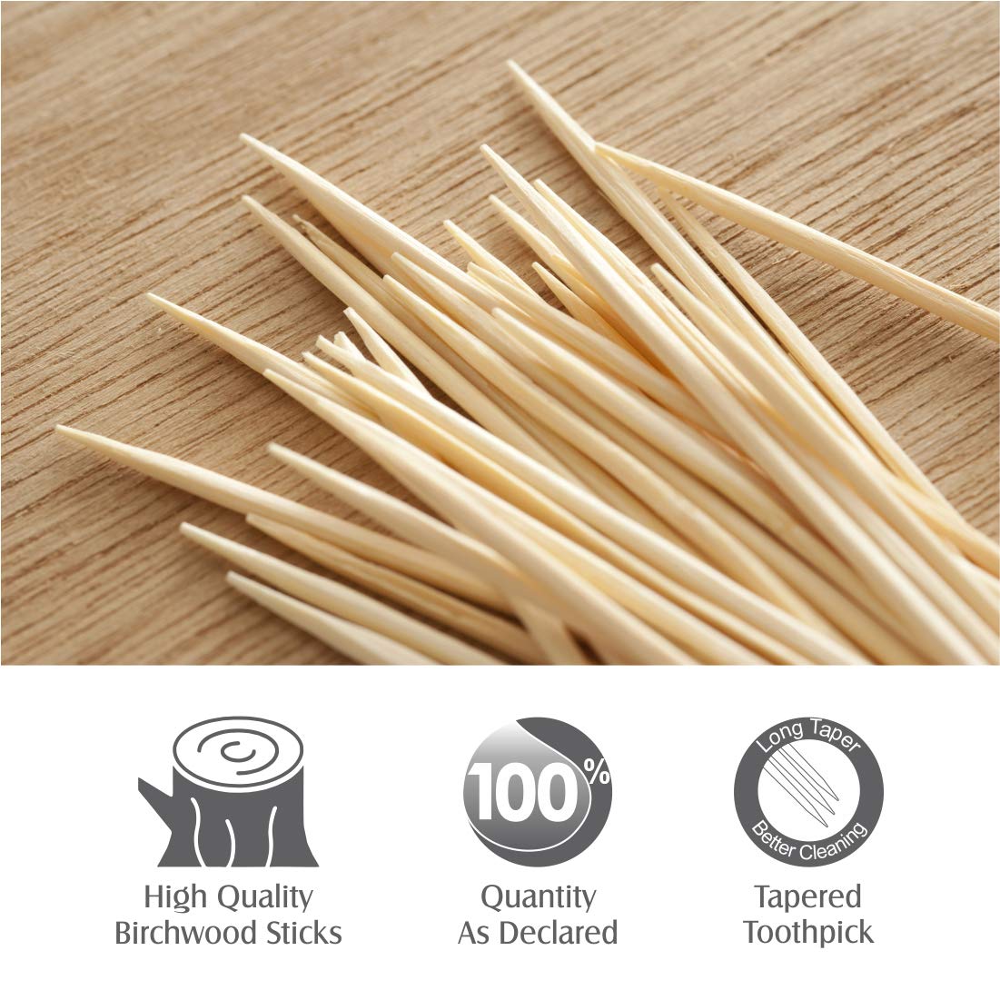 0834 Wooden Toothpicks with Dispenser Box 