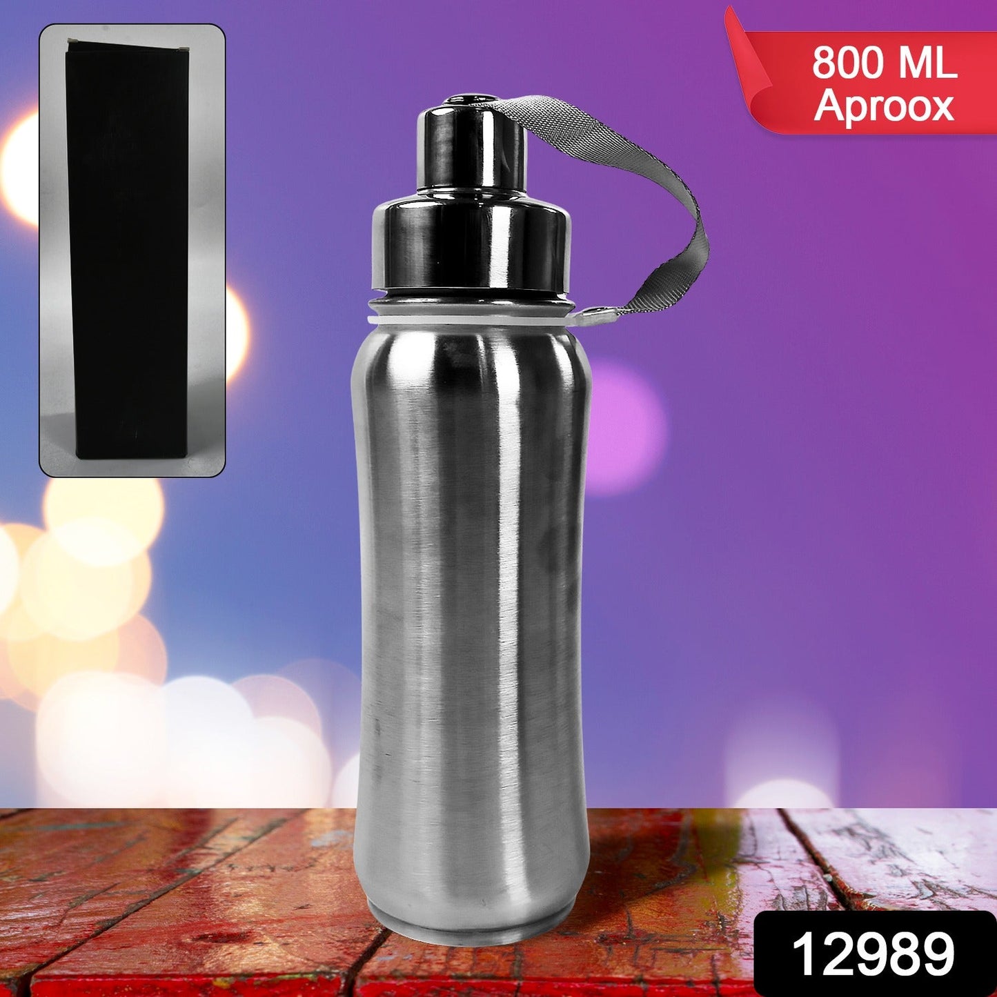 Stainless Steel Insulated Water Bottle with Strainer for Home, Traveling Fridge Water Bottle, Leak Proof, Rust Proof, Cold & Hot | Leak Proof | Office Bottle | Gym | Home | Kitchen | Hiking | Trekking | Travel Bottle (800 ML Approx)