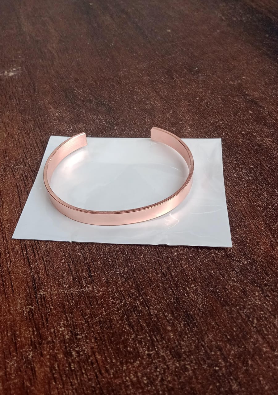 Customized / Personalized Stylish Kada Bracelet (1 Pc / Rose gold Copper)