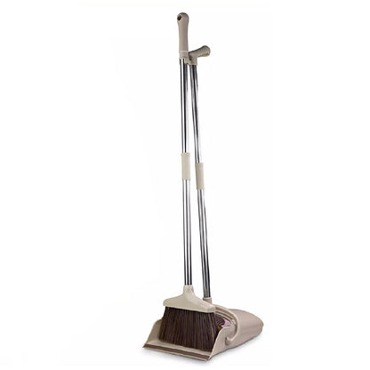 4916 Handle Dustpan and Brush for Sweeping & Cleaning Dust Pan and Broom Handled 