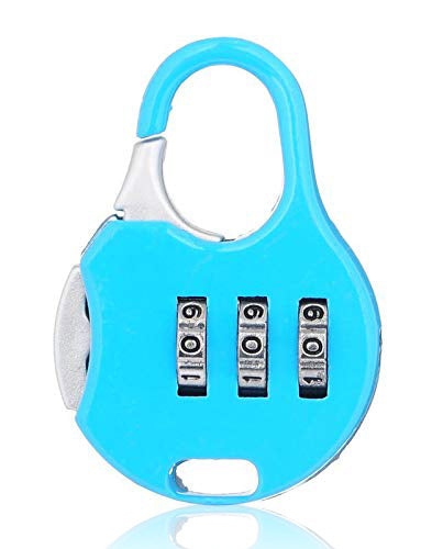 1245 Stainless Steel Resettable Combination Padlock Round Shape 