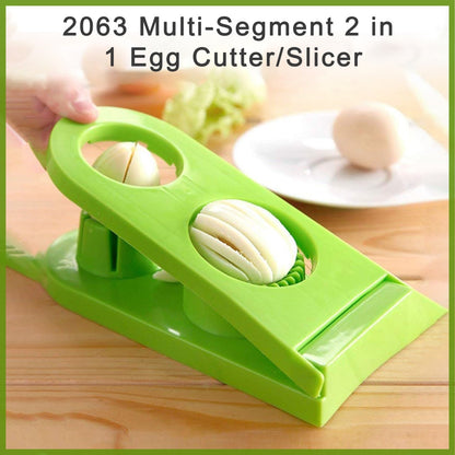 2063 Multi-Segment 2 in 1 Egg Cutter/Slicer 