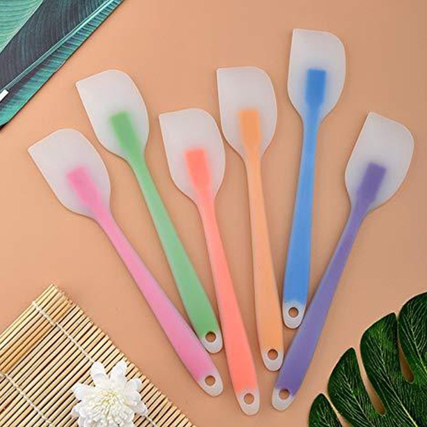 2639 Non-Stick Silicone Spatula Reusable Kitchen for Cooking Multicolor 