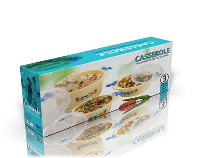 2162 Hot N Fresh Insulated Plastic Casserole Gift Set (3 Pieces) 