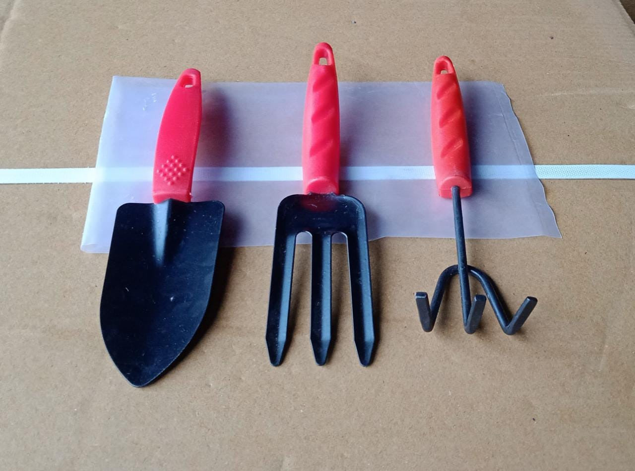 9070 3pcs Small sized Hand Cultivator, Small Trowel, Garden Fork