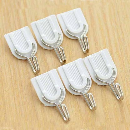 1627 Adhesive Sticker ABS Plastic Hook Towel Hanger for Kitchen/Bathroom 