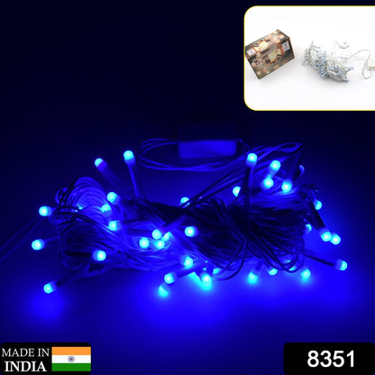 9MTR HOME DECORATION DIWALI & WEDDING LED CHRISTMAS STRING LIGHT INDOOR AND OUTDOOR LIGHT ,FESTIVAL DECORATION LED STRING LIGHT, ONE COLOR LIGHT ( 9 MTR Blue Color)