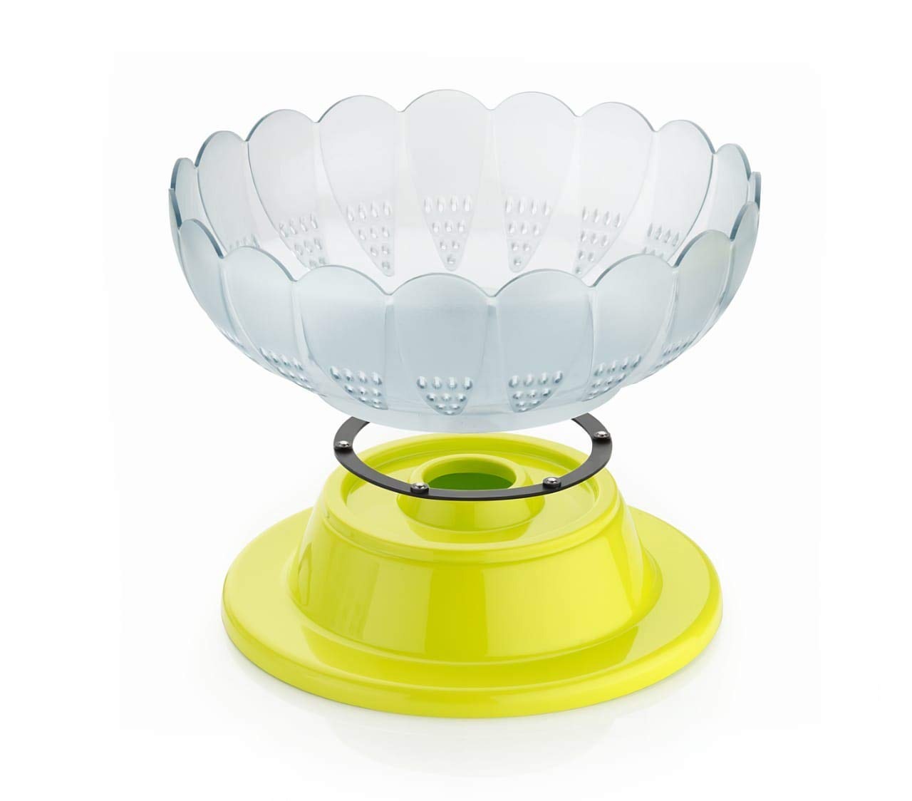 2459 Absolute Plastic Round Revolving Fruit and Vegetable Bowl 