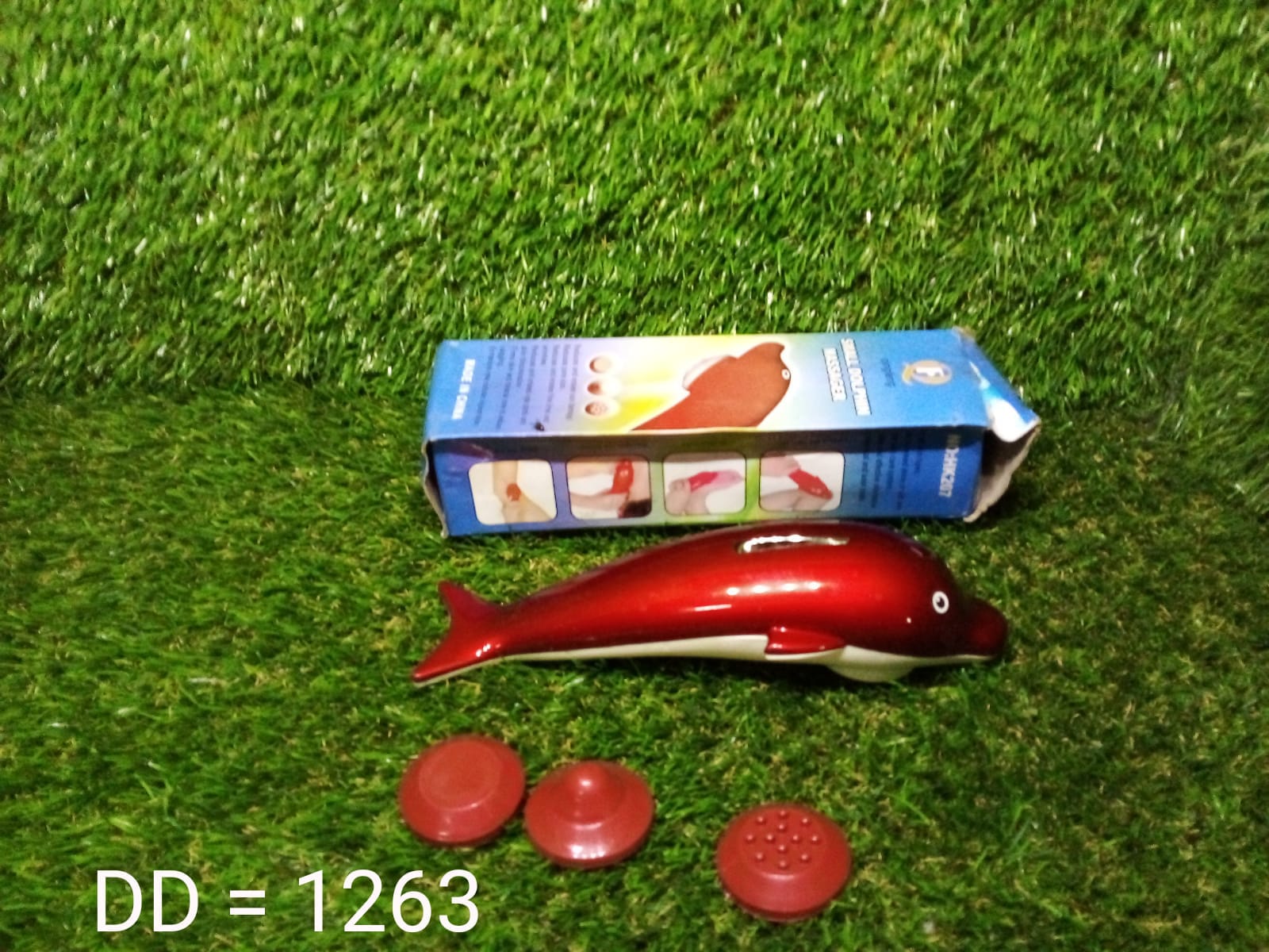 1263 Dolphin Handheld Body Massager for Agony Stress Pain (8 Inch) 